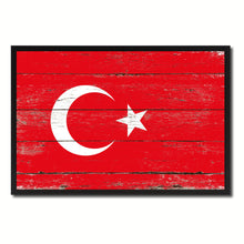 Load image into Gallery viewer, Turkey Country National Flag Vintage Canvas Print with Picture Frame Home Decor Wall Art Collection Gift Ideas