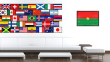Load image into Gallery viewer, Burkina Faso Country National Flag Vintage Canvas Print with Picture Frame Home Decor Wall Art Collection Gift Ideas