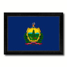 Load image into Gallery viewer, Washington State Flag Canvas Print with Custom Black Picture Frame Home Decor Wall Art Decoration Gifts