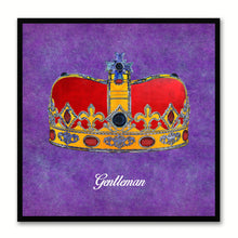 Load image into Gallery viewer, Gentleman Purple Canvas Print Black Frame Kids Bedroom Wall Home Décor