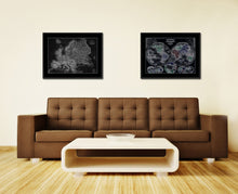 Load image into Gallery viewer, Europe Vintage Monochrome Map Canvas Print, Gifts Picture Frames Home Decor Wall Art
