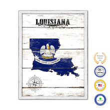 Load image into Gallery viewer, Louisiana Flag Gifts Home Decor Wall Art Canvas Print with Custom Picture Frame