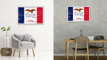 Load image into Gallery viewer, Iowa State Flag Shabby Chic Gifts Home Decor Wall Art Canvas Print, White Wash Wood Frame