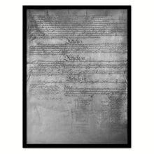 Load image into Gallery viewer, Constitution We The People Canvas Print Home Decor Wall Art, Black Framed