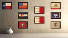 Load image into Gallery viewer, Malta Country Flag Vintage Canvas Print with Brown Picture Frame Home Decor Gifts Wall Art Decoration Artwork