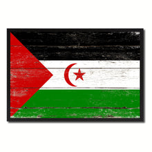 Load image into Gallery viewer, Sahrawi Arab Democratic Republic Country National Flag Vintage Canvas Print with Picture Frame Home Decor Wall Art Collection Gift Ideas