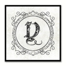Load image into Gallery viewer, Alphabet Y White Canvas Print Black Frame Kids Bedroom Wall Décor Home Art