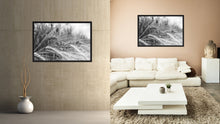 Load image into Gallery viewer, Nutritious Nature Barley Paddy Field Black and White Landscape decor, National Park, Sightseeing, Attractions, Black Frame