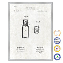 Load image into Gallery viewer, 1894 Prescription Bottle Old Patent Art Print on Canvas Custom Framed Vintage Home Decor Wall Decoration Great for Gifts