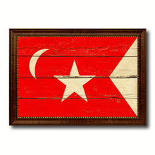 Load image into Gallery viewer, South Carolina Secession US Historical Civil War Military Flag Vintage Canvas Print with Brown Picture Frame Gifts Ideas Home Decor Wall Art Decoration
