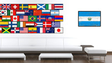 Load image into Gallery viewer, El Salvador Country National Flag Vintage Canvas Print with Picture Frame Home Decor Wall Art Collection Gift Ideas