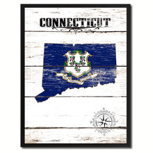 Load image into Gallery viewer, Connecticut State Flag Gifts Home Decor Wall Art Canvas Print Picture Frames
