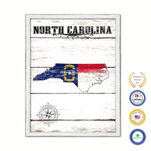 Load image into Gallery viewer, North Carolina Flag Gifts Home Decor Wall Art Canvas Print with Custom Picture Frame