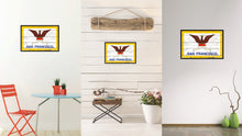 Load image into Gallery viewer, San Francisco City California State Flag Vintage Canvas Print with Black Picture Frame Home Decor Wall Art Collectible Decoration Artwork Gifts