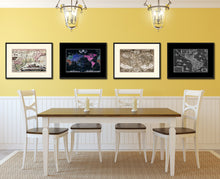 Load image into Gallery viewer, New England Vintage Antique Map Wall Art Home Decor Gift Ideas Canvas Print Custom Picture Frame