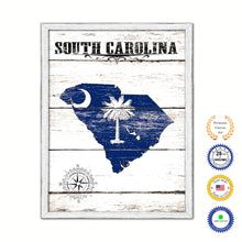 Load image into Gallery viewer, South Carolina Flag Gifts Home Decor Wall Art Canvas Print with Custom Picture Frame