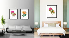 Load image into Gallery viewer, Pink Rose Flower Canvas Print with Picture Frame Floral Home Decor Wall Art Living Room Decoration Gifts
