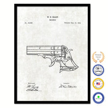 Load image into Gallery viewer, 1864 Gun Revolver Old Patent Art Print on Canvas Custom Framed Vintage Home Decor Wall Decoration Great for Gifts