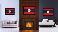 Load image into Gallery viewer, Laos Country Flag Vintage Canvas Print with Black Picture Frame Home Decor Gifts Wall Art Decoration Artwork