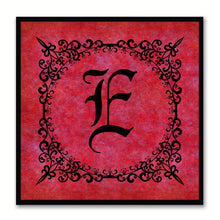 Load image into Gallery viewer, Alphabet E Red Canvas Print Black Frame Kids Bedroom Wall Décor Home Art