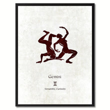 Load image into Gallery viewer, Zodiac Gemini Horoscope Astrology Canvas Print, Picture Frame Home Decor Wall Art Gift