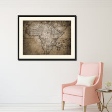 Load image into Gallery viewer, Africa Mapmaker Vintage Sepia Map Canvas Print, Picture Frame Gifts Home Decor Wall Art Decoration