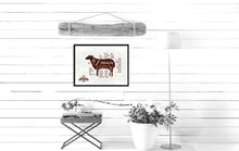 Load image into Gallery viewer, Lamb Meat Cuts Butchers Chart Canvas Print Picture Frame Home Decor Wall Art Gifts