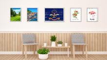 Load image into Gallery viewer, North Dakota State Flag Shabby Chic Gifts Home Decor Wall Art Canvas Print, White Wash Wood Frame