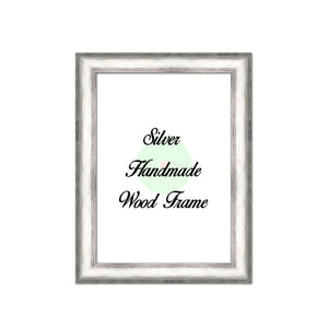 Silver Wood Frame Signature Framed Perfect Modern Comtemporary Photo Art Gallery Poster Photograph Home Decor