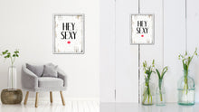Load image into Gallery viewer, Hey Sexy Vintage Saying Gifts Home Decor Wall Art Canvas Print with Custom Picture Frame