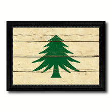 Load image into Gallery viewer, Naval & Maritime City Massachusetts State Vintage Flag Canvas Print Black Picture Frame