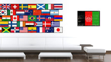 Load image into Gallery viewer, Afghanistan Country National Flag Vintage Canvas Print with Picture Frame Home Decor Wall Art Collection Gift Ideas