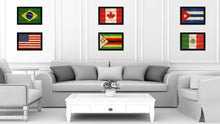 Load image into Gallery viewer, Zimbabwe Country Flag Texture Canvas Print with Black Picture Frame Home Decor Wall Art Decoration Collection Gift Ideas
