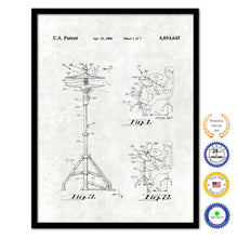 Load image into Gallery viewer, 2000 Drummer Hi-Hat Cymbal Old Patent Art Print on Canvas Custom Framed Vintage Home Decor Wall Decoration Great for Gifts