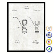 Load image into Gallery viewer, 1870 Tobacco Pipe Old Patent Art Print on Canvas Custom Framed Vintage Home Decor Wall Decoration Great for Gifts