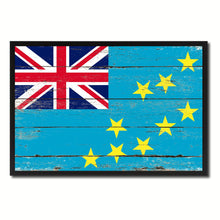 Load image into Gallery viewer, Tuvalu Country National Flag Vintage Canvas Print with Picture Frame Home Decor Wall Art Collection Gift Ideas