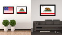 Load image into Gallery viewer, California State Flag Canvas Print with Custom Black Picture Frame Home Decor Wall Art Decoration Gifts