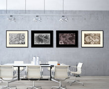 Load image into Gallery viewer, Leo Belgicvs Vintage B&W Map Canvas Print, Picture Frame Home Decor Wall Art Gift Ideas
