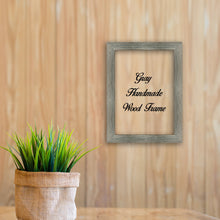 Load image into Gallery viewer, Gray Wood Photo Poster Art Canvas Picture Frame Decor Custom Frame Great for Farmhouse Vintage Rustic Shabby Chic Cottage beach decoration