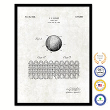 Load image into Gallery viewer, 1935 Tennis Ball Old Patent Art Print on Canvas Custom Framed Vintage Home Decor Wall Decoration Great for Gifts