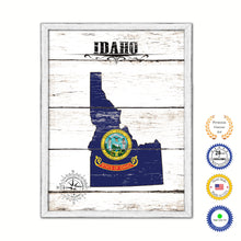 Load image into Gallery viewer, Idaho Flag Gifts Home Decor Wall Art Canvas Print with Custom Picture Frame