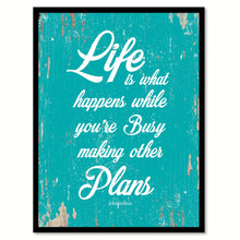 Load image into Gallery viewer, Life Is What Happens John Lennon Quote Saying Home Decor Wall Art Gift Ideas 111805