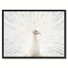 Load image into Gallery viewer, Peacock Bird Canvas Print, Black Picture Frame Gift Ideas Home Decor Wall Art Decoration