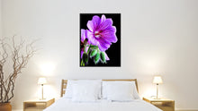 Load image into Gallery viewer, Purple Cranesbill Geranium Flower Framed Canvas Print Home Décor Wall Art