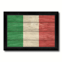 Load image into Gallery viewer, Italy Country Flag Texture Canvas Print with Black Picture Frame Home Decor Wall Art Decoration Collection Gift Ideas