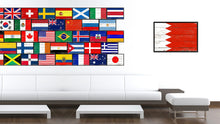 Load image into Gallery viewer, Bahrain Country National Flag Vintage Canvas Print with Picture Frame Home Decor Wall Art Collection Gift Ideas