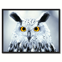 Load image into Gallery viewer, Owl Bird Canvas Print, Black Picture Frame Gift Ideas Home Decor Wall Art Decoration