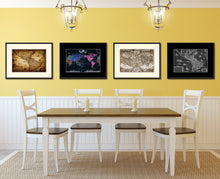 Load image into Gallery viewer, America Vintage Antique Map Wall Art Home Decor Gift Ideas Canvas Print Custom Picture Frame