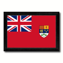 Load image into Gallery viewer, Canadian Red Ensign City Canada Country Flag Canvas Print Black Picture Frame
