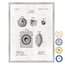 Load image into Gallery viewer, 1905 Golf Ball Old Patent Art Print on Canvas Custom Framed Vintage Home Decor Wall Decoration Great for Gifts